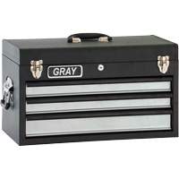 Tool Box - 3 Drawers, 10" D x 20-1/2" W x 12" H, Black Cintas