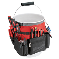 Sac organiseur pour seau, 10" lo x 10" la x 13-1/2" h, Nylon, Rouge Cintas