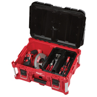 Packout Large Tool box, 22" x 16" x 11", Black/Red Cintas