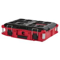 Packout Tool Box, 22" x 16" x 7", Black/Red Cintas