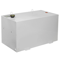 Steel Fuel Transfer Tank, Steel, 100 Gal. Capacity, White Cintas