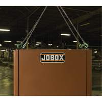 Field Office Jobsite Box, 33" W x 63" D x 80" H, Steel, Red Cintas