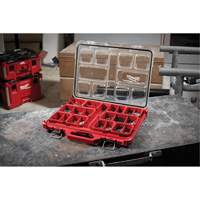 Packout Low-Profile Organizer, 19-3/4" x 16-2/5" x 2-1/2", Black/Red Cintas