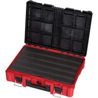 Coffre &agrave; outils avec partitions ajustables Packout, 20-7/10" x 15-1/5" x 6-1/5", Noir/Rouge Cintas