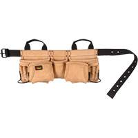 Carpenter's Tool Belt, Leather, Tan Cintas
