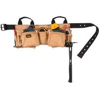 Carpenter's Tool Belt, Leather, Tan Cintas
