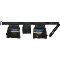 Deluxe Tool Belt Combo, Polyester, Black Cintas