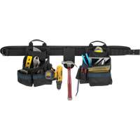 Electrician's Tool Belt, Polyester, Black Cintas