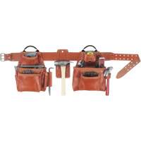 Deluxe Tool Belt Combo, Leather, Tan Cintas