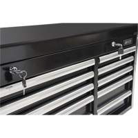 Industrial Tool Chest, 41" W, 10 Drawers, Black Cintas