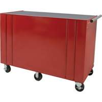 Chariot &agrave; outils industriel, 12 tiroirs, 56" la x 24-1/2" p x 38-1/8" h, Rouge Cintas