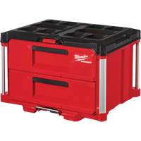 Packout 2-Drawer Tool Box, 16-1/3" x 14-1/3" x 22-1/5", Red Cintas
