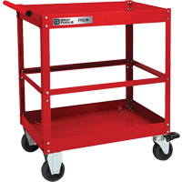 PRO+ Series Heavy-Duty Utility Cart, 2 Tiers, 30-1/5" x 38-1/3" x 19-1/2" Cintas
