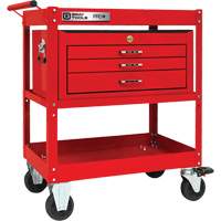PRO+ Series Heavy-Duty Utility Cart with Intermediate Chest, 2 Tiers, 30-1/5" x 38-1/3" x 19-1/2" Cintas