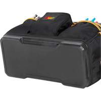 Molded Base Contractor's Closed-Top Tool Bag, Ballistic Polyester, 29 Pockets, Black/Blue Cintas