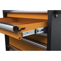 GSX Series Tool Chest, 26" W, 4 Drawers, Black/Orange Cintas