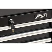 Industrial Tool Cart, 3 Drawers, 29-4/5" W x 21-1/5" D x 38-4/5" H, Black Cintas