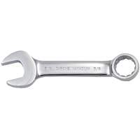 Fully Polished Stubby Combination Wrench, 12 Point, 3/8", Chrome Finish Cintas