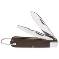 2-Blade Pocket Knife, 2-1/2" Blade, Carbon Steel Blade, Plastic Handle Cintas