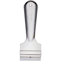 Grattoirs &agrave; lame de rasoir, Lame Acier &agrave; haute teneur en carbone, Largeur 1-1/2", Manche M&eacute;tal Cintas