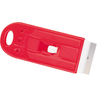 Grattoirs &agrave; lame de rasoir r&eacute;tractable, Lame Acier &agrave; haute teneur en carbone, Largeur 1-1/2", Manche Plastique Cintas