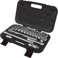 Jeu de douilles SAE/m&eacute;triques, 29 Mcx, Prise de 1/2" Cintas