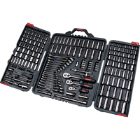 Jeux de douilles et cl&eacute;s SAE/m&eacute;triques 1/4", 3/8" et 1/2", 210 Mcx, Profond Cintas