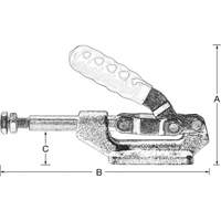 Serre-flan droit, Force de serrage de 600 lb Cintas