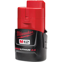 M12 Redlithium 2.0 Battery, Lithium-Ion, 12 V, 2 A Cintas