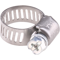 Colliers de serrage pour tuyaux - Collier de serrage en acier inoxydable & vis zingu&eacute;e, Dia. min 0.563, Dia. max 1-1/4" Cintas