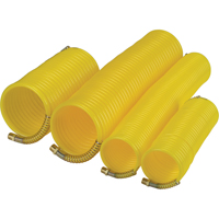 Tuyaux pneumatiques en nylon spiral&eacute; a/raccords, Air, 1/4" DI x 25' lo, Nylon, 200 psi &agrave; 23°C Cintas