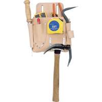 Drywall Tool Pouch, Tool Holder, Leather, 7 Pockets Cintas