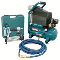 Trousses de compresseur d'air et Cloueuse Brad, &eacute;lectrique, 2,6 gal. (2,6 gal. US), 130 PSI, 120/1 V Cintas
