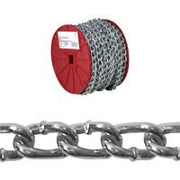 Chaîne torsad&eacute;e, Acier &agrave; faible teneur en carbone, #2 x 125' (38,1 m) l, Charge d'utilisation 310 lb (0,155 tonne) Cintas