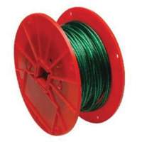 Wire Cable, 250' (76.2 m) x 1/16", 28 lbs. (0.014 tons), Vinyl Coated Cintas