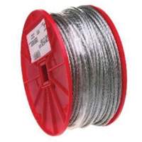 Wire Cable, 500' (152.4 m) x 1/16", 96 lbs. (0.048 tons), Galvanized Cintas