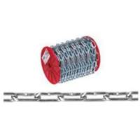 Chaîne droite, Acier &agrave; faible teneur en carbone, 2/0 x 120' (36,6 m) l, Charge d'utilisation 520 lb (0,26 tonne) Cintas