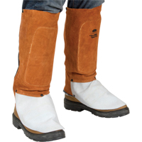 Leather Spats, 14" L, Lava Brown Cintas