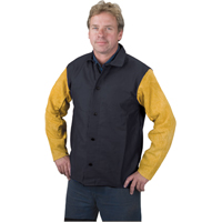 Welding Jacket, Proban, 4X-Large, Black Cintas