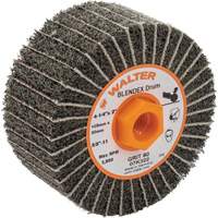 Tambours de finition Two-In-One ALLSTEEL, 4-1/4" dia. x 2" la, 5/8"-11 Arbre, Grain 80 Cintas
