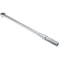 Ratcheting Head Micrometer Torque Wrench, Click, 1/2" Square Drive, 50 - 250 lbf. Ft Cintas