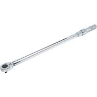 Ratcheting Head Micrometer Torque Wrench, Click, 1/2" Square Drive, 50 - 250 lbf. Ft Cintas
