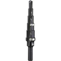 #2 Step Drill Bit, 3/16" - 1/2" , 1/16" Increments, High Speed Steel Cintas