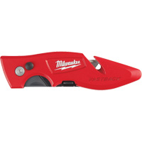Fastback Flip Utility Knife, 2" Blade, Carbon Steel Blade, Metal Handle Cintas