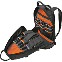 Organiseur de sac &agrave; dos d'&eacute;lectricien Tradesman Pro, 14" lo x 7" la, Noir, Balistique Cintas