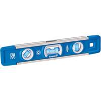 Niveau torpille True Blue, 9" lo, Aluminium, 3 fioles, Magn&eacute;tique Cintas