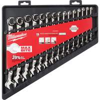 Wrench Set, Combination, 15 Pieces, Metric Cintas