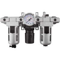 Filtre, r&eacute;gulateur et lubrificateur d'air modulaire (manom&egrave;tre compris), 1/4" NPT Cintas