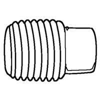Bouchon de tuyau (t&ecirc;te carr&eacute;e), 1/8" dia., Laiton Cintas