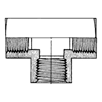 Raccord En T&eacute; Femelle, Laiton, 1/8" Cintas